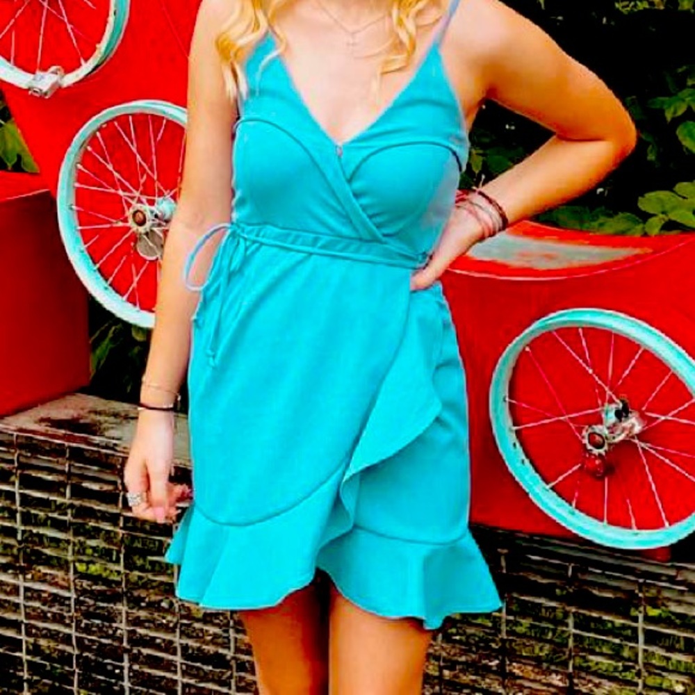 Blue Wrap Dress